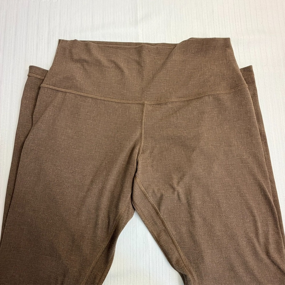 LULULEMON Align Leggings 12 28" High Rise Diamond Print Taupe Yoga Athleisure - Picture 5 of 7